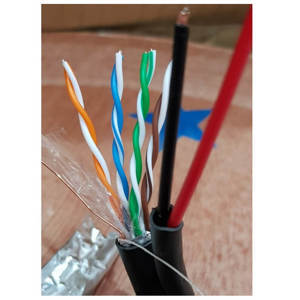 Cáp mạng HDPRO CAT5e FTP + 2C CCA