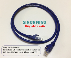 Cáp mạng sinoamigo đúc sẵn 1M Cat6 SN-20102