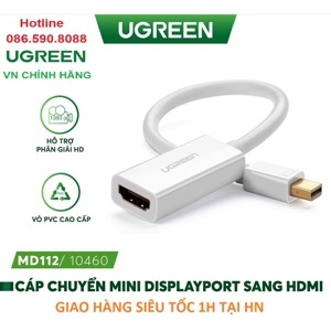 Cáp Mini Displayport to HDMI Ugreen 10460