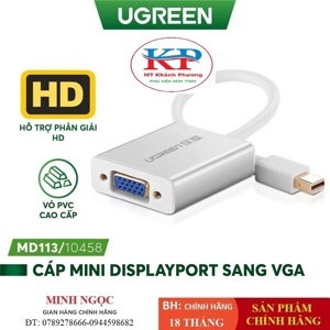 Cáp Mini DisplayPort to VGA Ugreen 10458