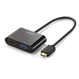 Cáp mini HDMI sang HDMI + VGA Ugreen 40385