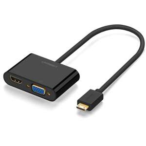 Cáp mini HDMI sang HDMI + VGA Ugreen 40385