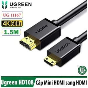 Cáp Mini HDMI to HDMI 1.5m Ugreen 11167