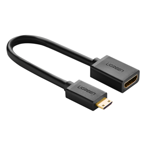 Cáp Mini HDMI to HDMI Female Ugreen 20cm 20137#00208