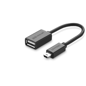 Cáp mini usb 2.0 otg 20cm cắm cổng usb của xe hơi ugreen 10383