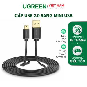 Cáp Mini USB to USB 2.0 2M Ugreen 30472