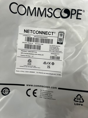 Cáp nhảy-Patch cord COMMSCOPE CAT6A F/UTP 3 mét (NPC6ASZDB-WT003M)