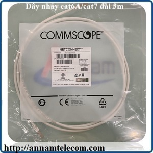 Cáp nhảy-Patch cord COMMSCOPE CAT6A F/UTP 3 mét (NPC6ASZDB-WT003M)