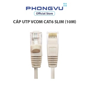 Cáp nhảy-Patch cord VCOM CAT6 UTP Slim 10 mét (P628005)