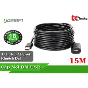 Cáp nối dài USB 2.0 15m có IC khuếch đại Ugreen 10323