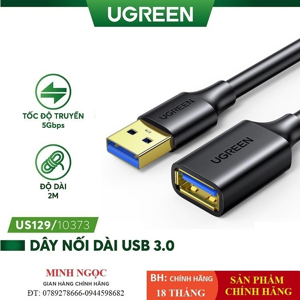 Cáp nối dài USB 3.0 độ dài 2m Ugreen 10373