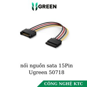 Cáp nối nguồn sata 15Pin dài 20cm Ugreen 50718