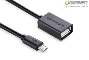 Cáp OTG Micro USB 2.0 dài 12cm Ugreen 10396