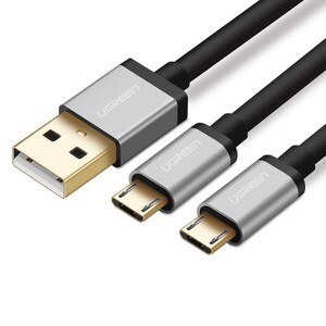 Cáp sạc 2 đầu Micro USB Ugreen 40348