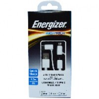 Cáp sạc 3 trong 1 Energizer C11UBX3CFWH4 (1m)