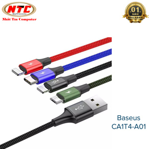 Cáp sạc 4 đầu Baseus CA1T4-A01