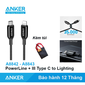 Cáp sạc Anker PowerLine+ III USB-C A8842