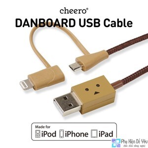 Cáp Sạc Cheero 2 in 1 Lightning Và Micro USB CHE-226