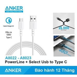 Cáp sạc điện thoại Anker A8023