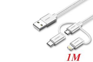 Cáp sạc dữ liệu 3 trong 1 USB Ugreen 80825