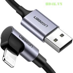 Cáp sạc Iphone bẻ góc 90 độ dài 1m Ugreen 60521