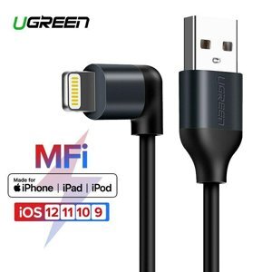 Cáp sạc Lighting cho Iphone góc 90 dài 1m Ugreen 50235