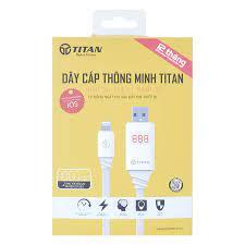 Cáp sạc nhanh thông minh hiện thị đèn LED Micro USB Titan CI07