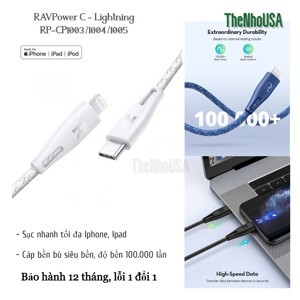 Cáp Sạc RAVPower RP-CB1003