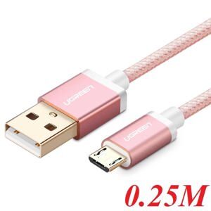 Cáp sạc truyền dữ liệu USB 2.0 sang MICRO USB Ugreen 30663 0.25M