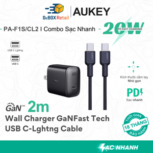 Cáp sạc Type-C sang Lightning Aukey CB-CL2