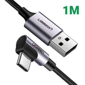 Cáp sạc Type C sang USB 2.0 góc 90 dài 1m Ugreen 50941