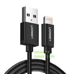 Cáp sạc USB Lightning 0.5m Ugreen 40984 cho IPhone