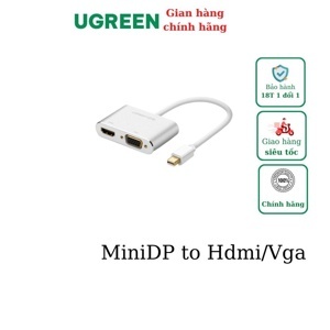 Cáp Thunderbolt sang HDMI + VGA Ugreen 20421