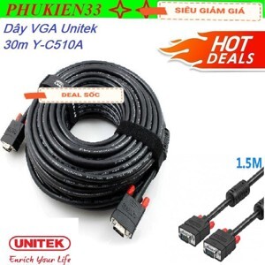 Cáp tín hiệu VGA Unitek Y-C510