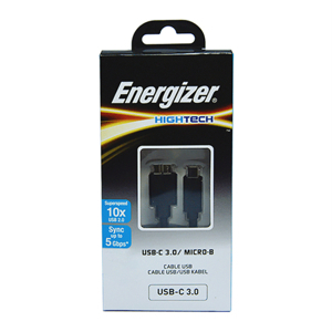 Cáp Type-C 3.0 Energizer C11C3MCGBK4 1.2m