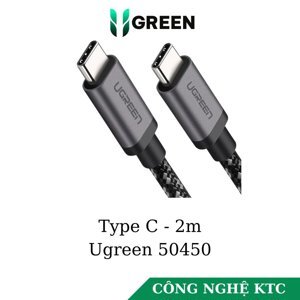 Cáp Type C Gen 1 dài 2M Ugreen 50450