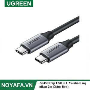 Cáp Type C Gen 1 dài 2M Ugreen 50450