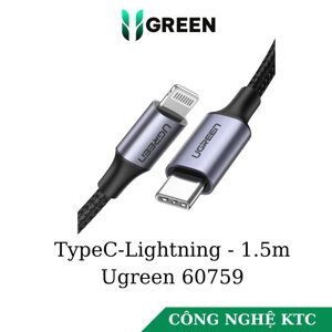 Cáp TypeC sang Lightning dài 1m Ugreen 60759