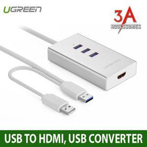 Cáp USB 3.0 to HDMI và 3 cổng USB 3.0 Ugreen 40257
