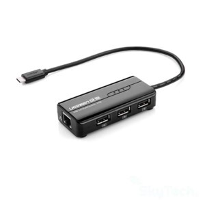 Cáp USB 3.1 Type-C to LAN và 3 cổng USB 2.0 Ugreen UG-30289