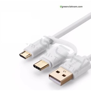 Cáp USB-A sang Micro USB + USB-C Ugreen 30381 2M