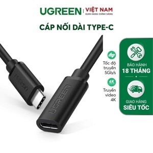 Cáp USB-C nối dài 50cm Ugreen 40574