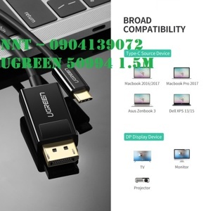 Cáp USB-C To Displayport 1,5m Ugreen 50994