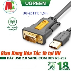 Cáp USB to Com dài 1.5m Ugreen 20211