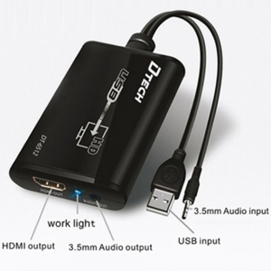 Cáp usb to HDMI to Audio Converter Dtech DT-6512