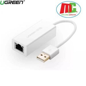 Cáp USB to Lan 2.0 cho Macbook, pc, laptop Ugreen 20253 - hỗ trợ Ethernet 10/100 Mbps