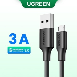 Cáp USB to Micro USB dài 0,25m màu đen Ugreen 60134