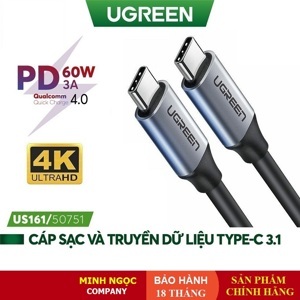 Cáp USB Type C 1.5m Ugreen 50751
