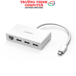 Cáp USB Type-C ra 3 cổng USB 3.1 Ugreen 40382 - hỗ trợ Lan 10/100Mbps