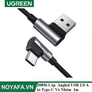 Cáp usb type C ra A Ugreen 20856 1M 2 đầu bẻ góc 90 độ